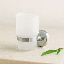 Plastik Bardak Diş Fırçalık (Krom Askılık, Vidalı Montaj) - 50'li