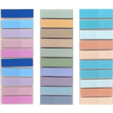 Sibga Tasarım 3 Adet Şeffaf Renkli Postit Post-It Post It. Kitap Ayracı Ayraç Plastik Postit Sticker Not Kağıdı
