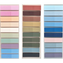 Sibga Tasarım 3 Adet Şeffaf Renkli Postit Post-It Post It. Kitap Ayracı Ayraç Plastik Postit Sticker Not Kağıdı