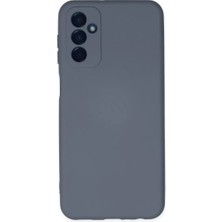 Sylar Samsung Galaxy M23 Kılıf Nano Içi Kadife Silikon - Gri