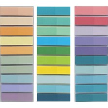 Sibga Tasarım 3 Adet Şeffaf Renkli Postit Post-It Post It. Kitap Ayracı Ayraç Plastik Postit Sticker Not Kağıdı