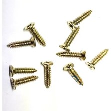 Armüz Klips, Menteşe, Ayak, Ağaç, Sunta Vidası 2,2x9,5mm - Sarı 100 Adet