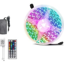 Uravas Store 3 Çipli LED Strip WN-1144 5050 Smd Type Rgb Kumandalı 5 Metre Şerit LED