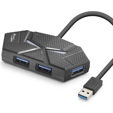 Uravas Store USB 3.0 Hub Rgb 4 Port 5 Gbps 1.2 M HDX7050