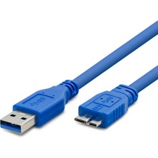 Uravas Store USB 3.0 To Micro-B 3.0 Kablosu 1 M - Mavi HDX7510