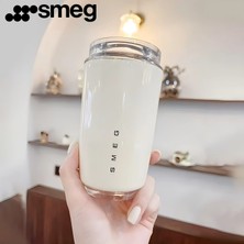 NEVVALİFE Nevva Smeg Modeli Kahve Kupası Taşınabilir Isı Yalıtımlı Bardak Termos, Su Şişesi Seyahat Paslanmaz Çelik Araba Vakumlu Termos Kettle