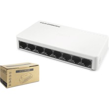 Uravas Store Ethernet Switch 8 Port 10/100 Mbps - Beyaz HDX1366