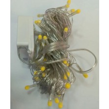 Uravas Store 10 M 100 LED Damla Uçlu LED Işık Gün Işığı Şeffaf Kablo