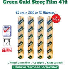 Streç Film "pvc" 8mic. 45 Cm. x 200M.(4'LÜ Kutu)