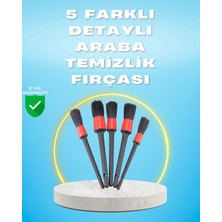 Armüz 5'li Araba Temizlik Fırçaları-Farklı Boyutlu Fırçalarla Derinlemesine Temizlik