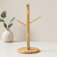 Akıllı Bayi Bambu Ahşap Bardak ve Fincan Askısı 35X60 cm