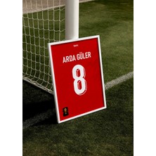 Arda Güler 8 Türkiye Poster Tablo (Çerçeveli)