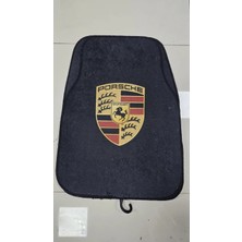 Şimika Porsche Desen Kaymaz Taban Dekoratif Oto Halı Paspas Üniversal Yıkanabilir Her Araca Uyumlu