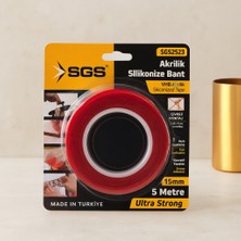 Motto Ticaret Akrilik Silikonize Çift Taraflı Bant (Vhb) 15MM x 5yd