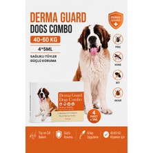 Lion Paw 40-60 kg Köpek Dış Parazit Ense Deri Damlası Pire Bit Kene Deri Bakımı Için Bitkisel Damla 4x5 ML