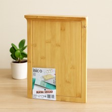Gees Global Bambu Kesme Tahtası 25X35 cm (Kanallı, Kenar Destekli)