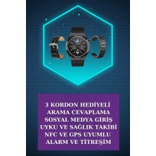 Herşey Trend Kulak Içi Kablosuz Bluetooth Kulaklık ve Nfc ve Gps Özellikli Akıllı Saat Alarm ve Titreşim