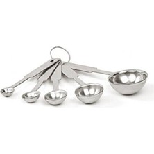 Empressco Paslanmaz Metal Ölçü Kaşıkları Seti, Pratik ve Dayanıklı 5'li Set