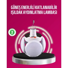 Armüz Solar ve USB Şarjlı Su Geçirmez Katlanabilir LED Lamba