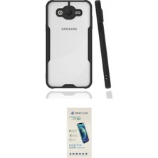 Marsilyan™- Galaxy J7 Kılıf Atlas Asil Serisi - Şeffaf Pasifik Cam Ekran Koruyucu