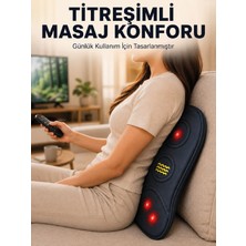 Değirmen Grup Ergonomik Isıtmalı Bel Masaj Minderi Sırt Destek Minderi - Lisinya