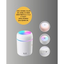 Armüz LED Işıklı Sessiz Masaüstü Nemlendirici – 3 Buhar Modu