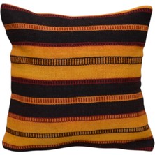 Kilim Antik El Dokuma Kilim Kırlent Yastık Kılıfı 1465 - Yeni - Çok Renkli