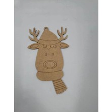 Mu Art Ahşap 15 Adet Ahşap Yılbaşı Süsü Boyama No6 Okul Dıy Etkinlik Aktivite Sanat 15 cm