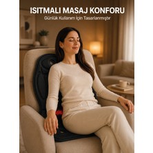 Arenes Sırt Bel Boyun ve Kalça Destekli Isıtmalı Masaj Koltuğu Minderi - Lisinya