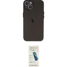 Marsilyan™- iPhone 14 Kılıf Yadigar Yansıma Serisi - Şeffaf Pasifik Cam Ekran Koruyucu