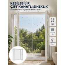 Arenes Kesilebilir Çift Kanatlı Pencere Sinekliği Dayanıklı File - Lisinya