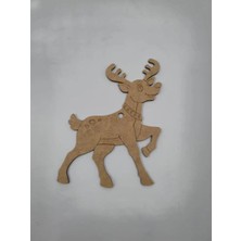 Mu Art Ahşap 15 Adet Ahşap Yılbaşı Süsü Boyama No5 Okul Dıy Etkinlik Aktivite Sanat 15 cm