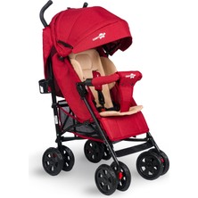 Majeur Comfymax Tam Yatar Baston Bebek Arabası – Dark Red