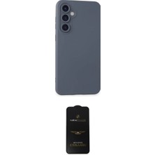 Marsilyan™- Galaxy S24 Plus Kılıf Ahenk Serisi - Siyah 6d Antistatik Mat Seramik Hayalet Nano Ekran Koruyucu