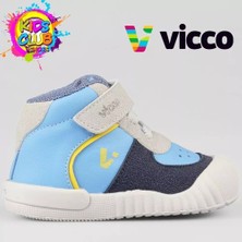 Vicco Soli 2 İlk Adım Ayakkabı Mavi Suni Deri Ergonomik Yapı ile Günlük Kullanıma Uygun
