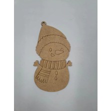 Mu Art Ahşap 1 Adet Ahşap Yılbaşı Süsü Boyama NO10 Okul Dıy Etkinlik Aktivite Sanat 15 cm