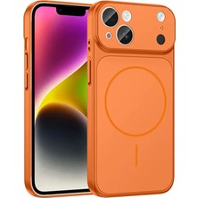 Empressco Turuncu iPhone 13 Pro Max Kamera Koruma Magsafe Kılıf