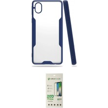 Marsilyan™- Galaxy A01 Core Kılıf Atlas Asil Serisi - Siyah 20D Premium Cam Ekran Koruyucu