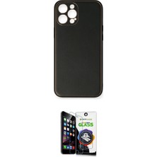 Marsilyan™- iPhone 12 Pro Max Kılıf Yadigar Klasik - Şeffaf Temperli Cam Ekran Koruyucu