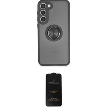 Marsilyan™- Galaxy S23 Plus Kılıf Yörünge Çizgi - Siyah 6d Antistatik Mat Seramik Hayalet Nano Ekran Koruyucu