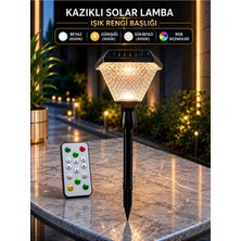Informed 30W Ayaklı Güneş Enerjili Solar Aplik (Uzaktan Kumandalı)(Beyaz-Günışığı-Gün Beyazı-Rgb)