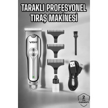 Erdo Ticaret Tıraş Makinesi Paslanmaz Çelik Taraklı Güçlü Motor