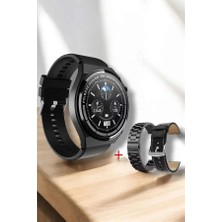Erdo Ticaret Akıllı Saat Sağlık ve Fitness Takibi Bluetooth Bağlantılı Dokunmatik Ekran