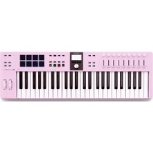 Arturia – Keylab Essential 49 Mk3 | Müzik Prodüksiyonu Için Mıdı Kontrolcü, Kapsamlı Yazılım Paketi, 49-Tuş, 9 Encoder, 9 Fader, 1 Modülasyon Tekerleği, 1 Pitch Bend Tekerleği, 8 Pad – Rose