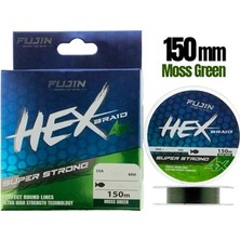 Fujin Hex Braid 4x 150MT Moss Green Pe Ip Misina