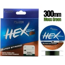 Fujin Hex Braid 8x 300MT Moss Green Pe Ip Misina