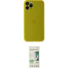 Marsilyan™- iPhone 11 Pro Max Kılıf Yadigar Yansıma Serisi - Siyah 20D Premium Cam Ekran Koruyucu