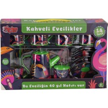 Kaia Life ATF-996-7A-10A 14 Parça Desenli Metal Çay Set