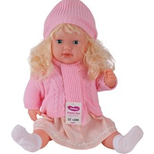 Kaia Life 7959 60 cm Trikolu Hırkalı Saçlı Büyük Bebek