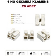 Conana 1 NO Klamens Vidasız Geçmeli (220V-10A)  (20 Adet)